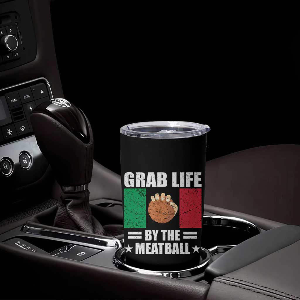 Funny Meatball Tumbler Cup Italian Food Italy Flag - Wonder Print Shop