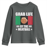 Funny Meatball Youth Sweatshirt Italian Food Italy Flag - Wonder Print Shop