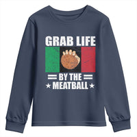 Funny Meatball Youth Sweatshirt Italian Food Italy Flag - Wonder Print Shop