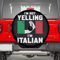 Funny Italian Spare Tire Cover Im Not Yelling Im Italian Italy Flag - Wonder Print Shop