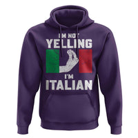 Funny Italian Hoodie Im Not Yelling Im Italian Italy Flag - Wonder Print Shop