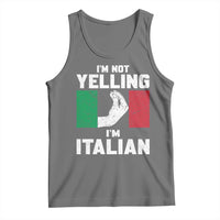 Funny Italian Tank Top Im Not Yelling Im Italian Italy Flag - Wonder Print Shop