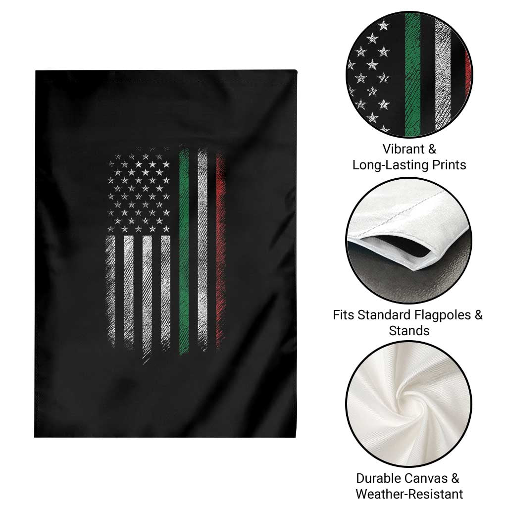 Italian American Flag Garden Flag Retro Italy Flag Italian Family - Wonder Print Shop
