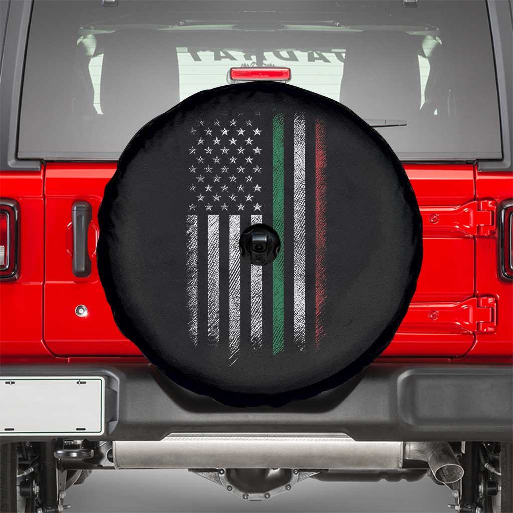 Italian American Flag Spare Tire Cover Retro Italy Flag Italian Family - Wonder Print Shop