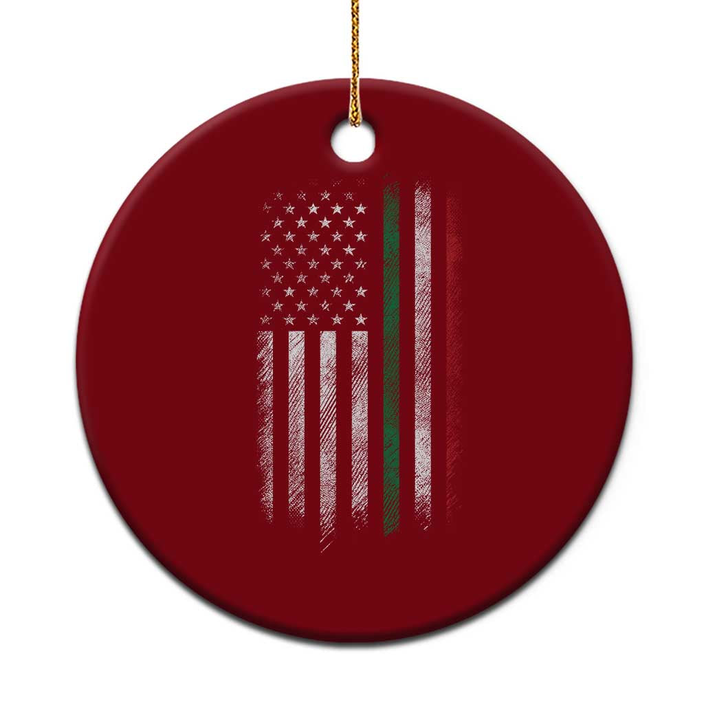 Italian American Flag Ceramic Ornament Retro Italy Flag Italian Family - Wonder Print Shop