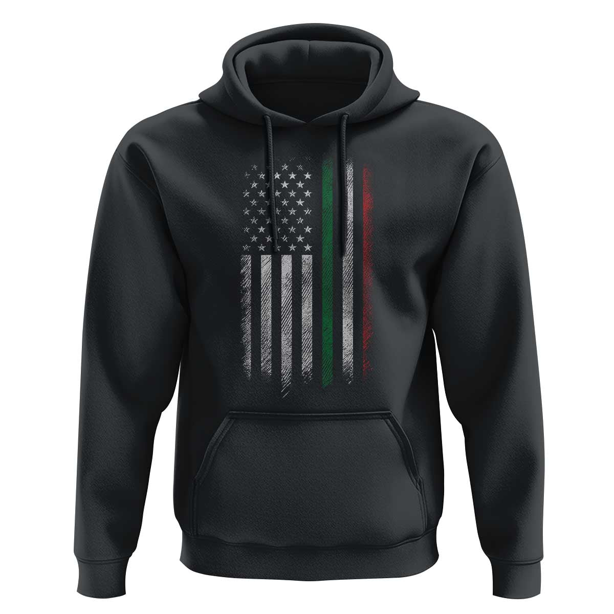 Italian American Flag Hoodie Retro Italy Flag Italian Family - Wonder Print Shop