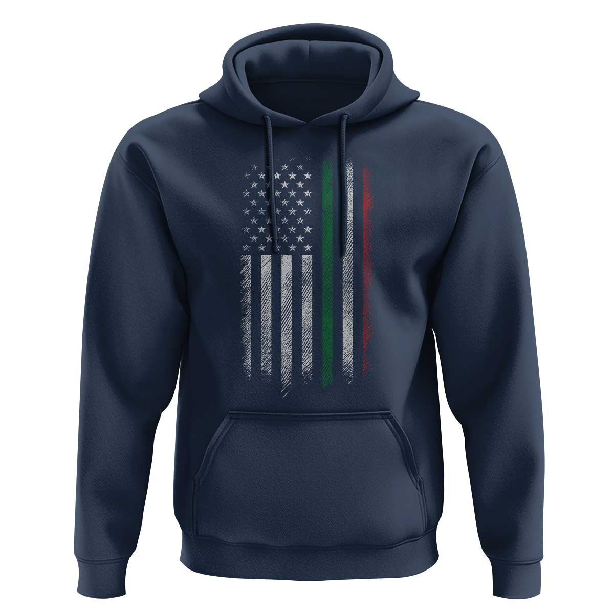 Italian American Flag Hoodie Retro Italy Flag Italian Family - Wonder Print Shop