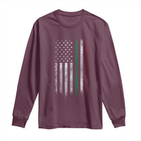 Italian American Flag Long Sleeve Shirt Retro Italy Flag Italian Family - Wonder Print Shop