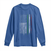 Italian American Flag Long Sleeve Shirt Retro Italy Flag Italian Family - Wonder Print Shop