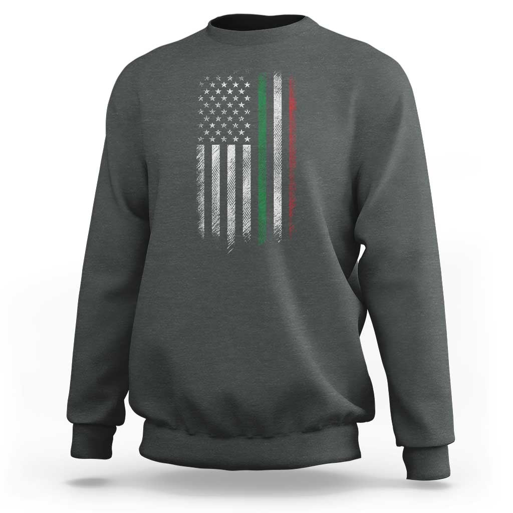 Italian American Flag Sweatshirt Retro Italy Flag Italian Family - Wonder Print Shop