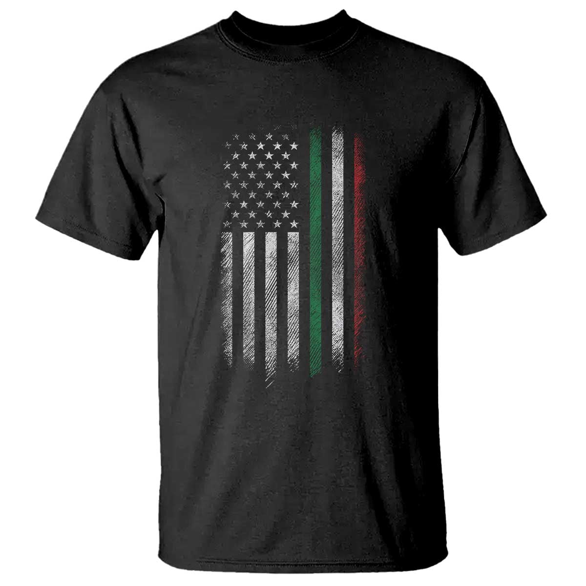Italian American Flag T Shirt Retro Italy Flag Italian Family - Wonder Print Shop
