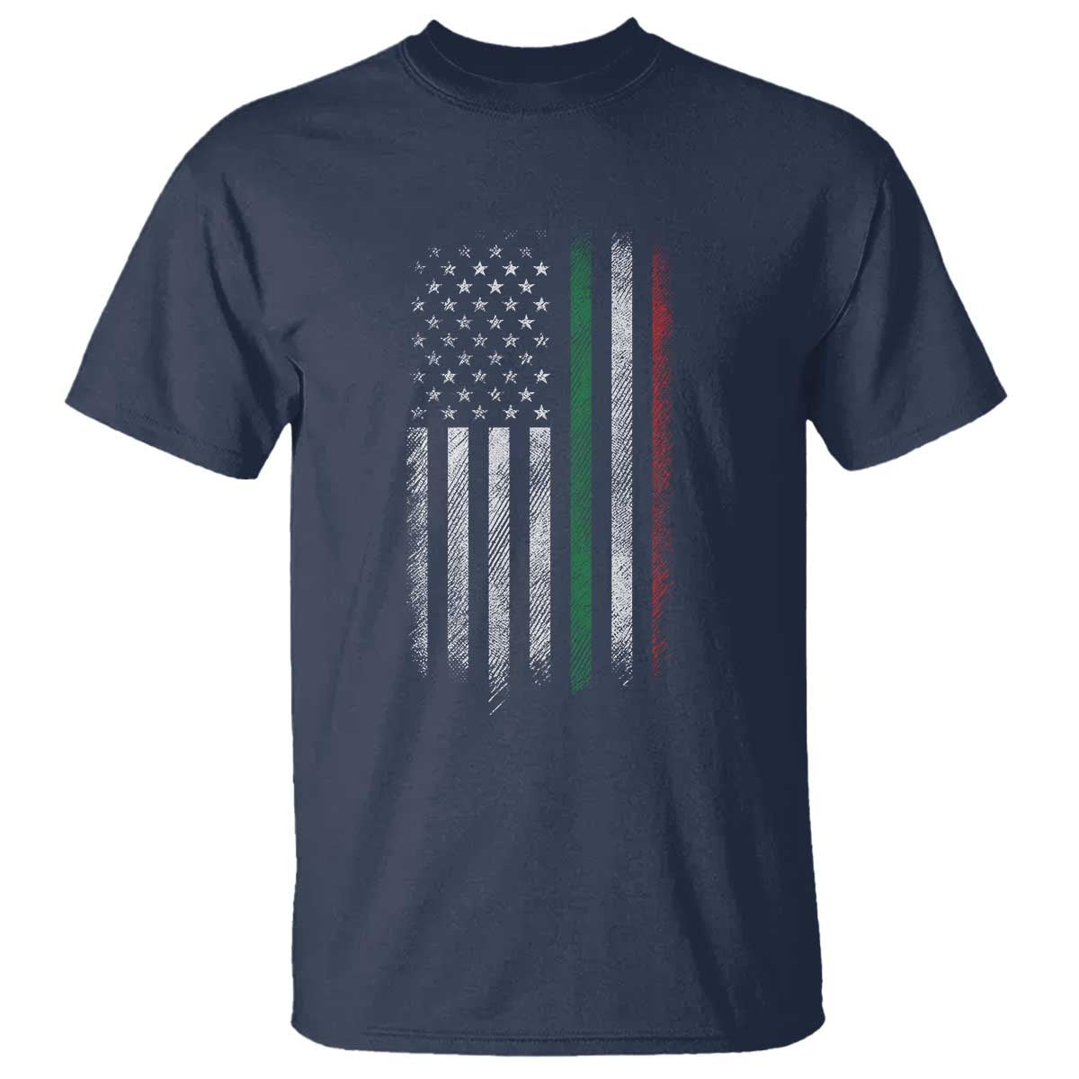 Italian American Flag T Shirt Retro Italy Flag Italian Family - Wonder Print Shop