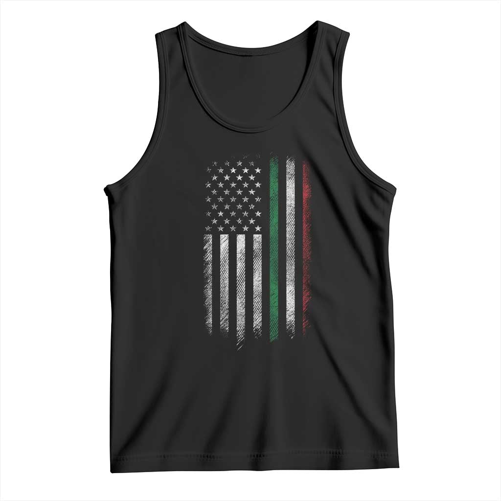Italian American Flag Tank Top Retro Italy Flag Italian Family - Wonder Print Shop
