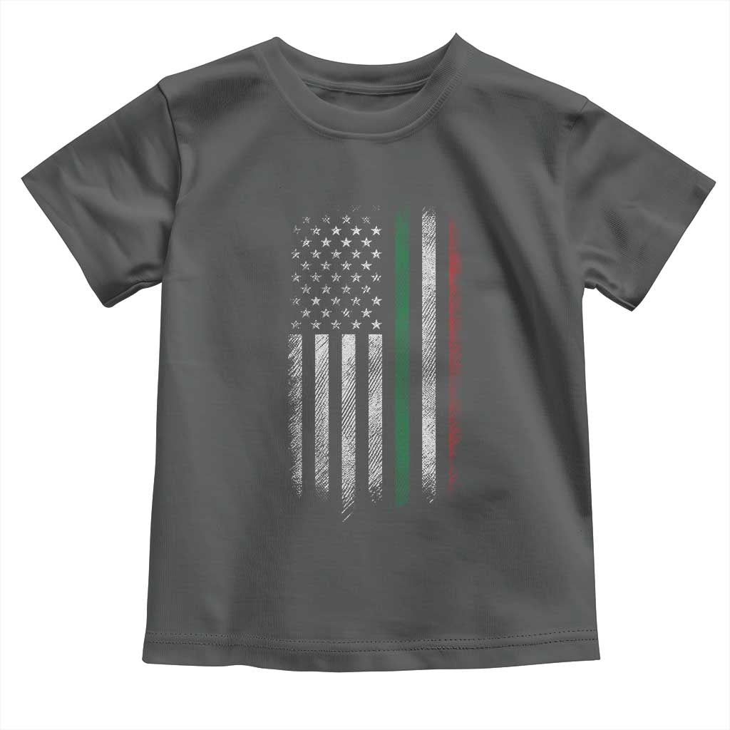 Italian American Flag Toddler T Shirt Retro Italy Flag Italian Family - Wonder Print Shop