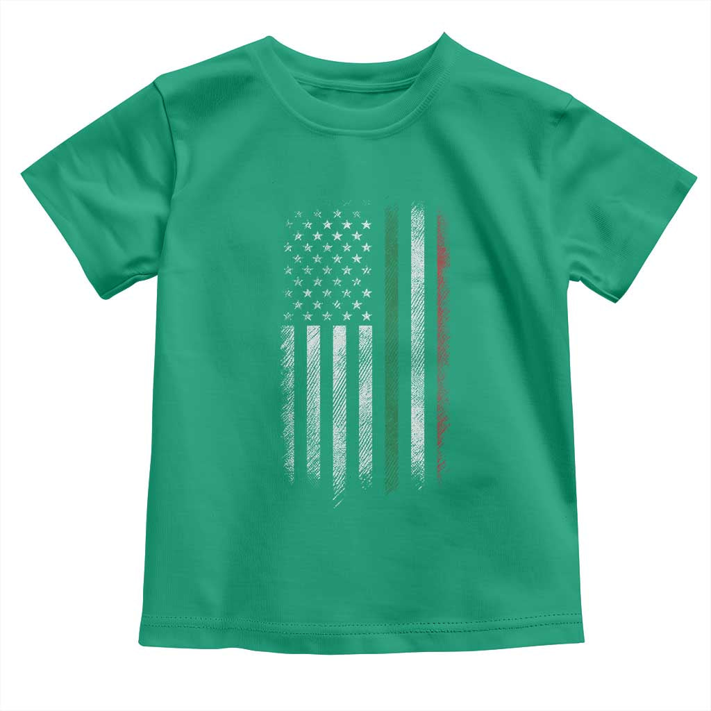 Italian American Flag Toddler T Shirt Retro Italy Flag Italian Family - Wonder Print Shop