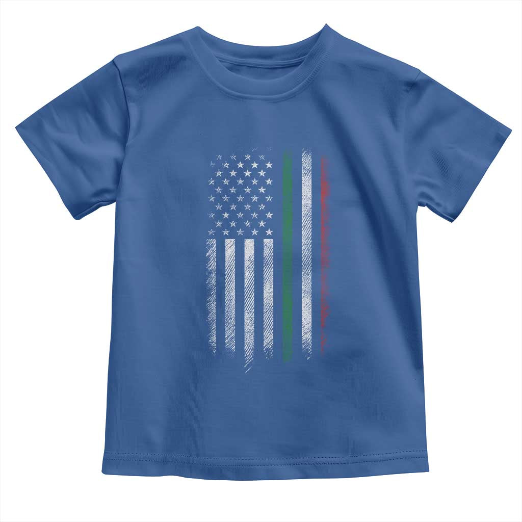 Italian American Flag Toddler T Shirt Retro Italy Flag Italian Family - Wonder Print Shop