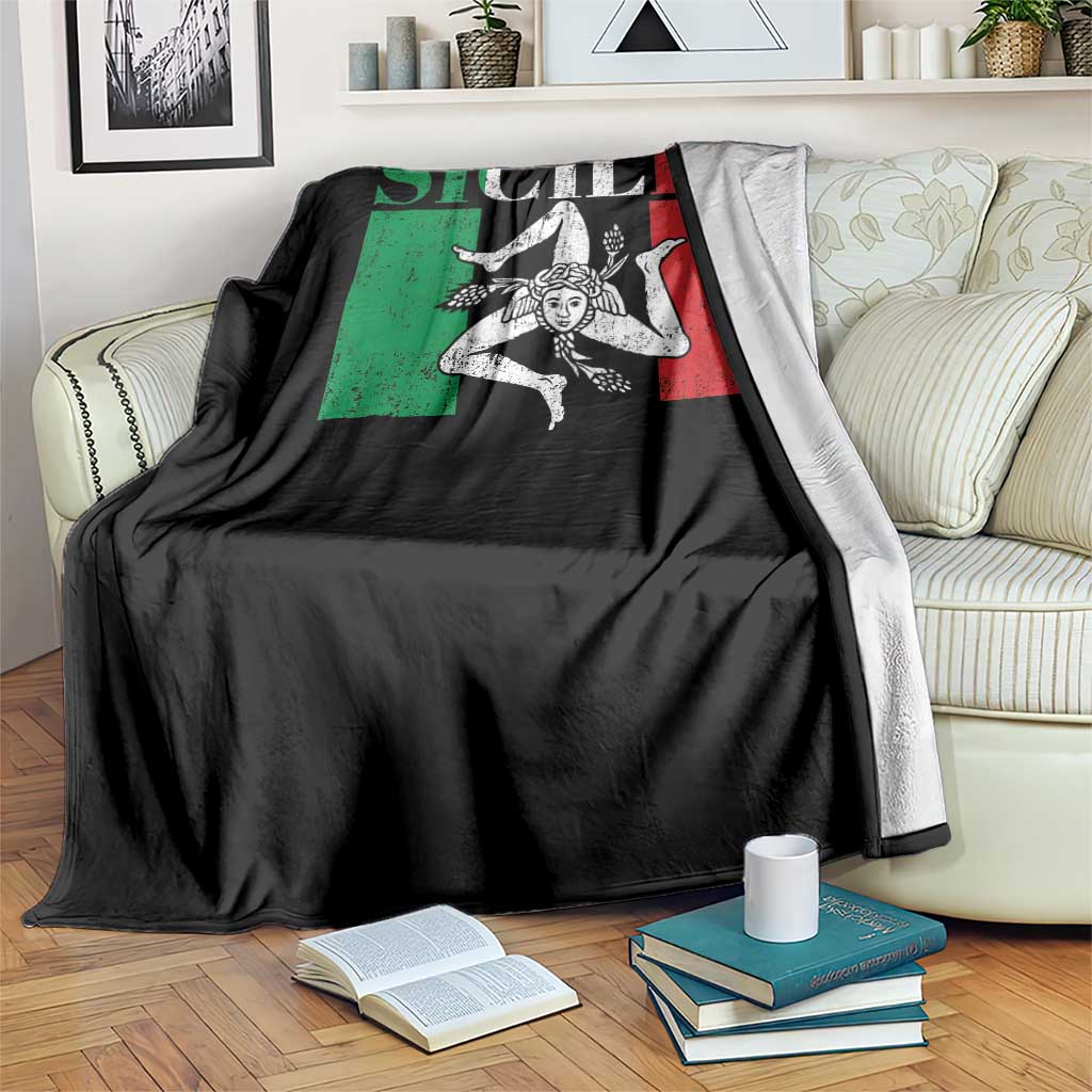Italian Flag Throw Blanket Pisa Tower Colosseum Classic Scooter Retro - Wonder Print Shop