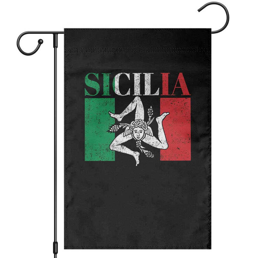 Italian Flag Garden Flag Pisa Tower Colosseum Classic Scooter Retro - Wonder Print Shop