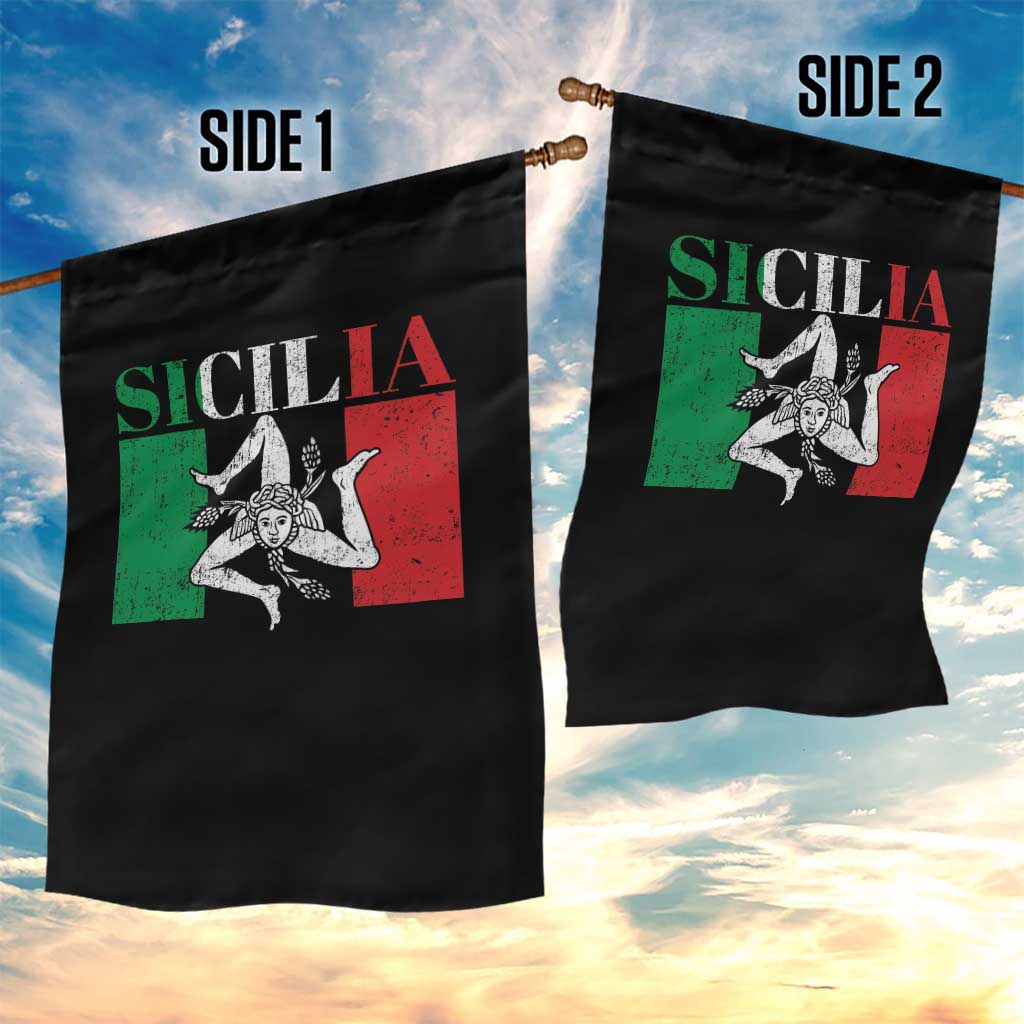 Italian Flag Garden Flag Pisa Tower Colosseum Classic Scooter Retro - Wonder Print Shop