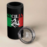 Italian Flag 4 in 1 Can Cooler Tumbler Pisa Tower Colosseum Classic Scooter Retro - Wonder Print Shop