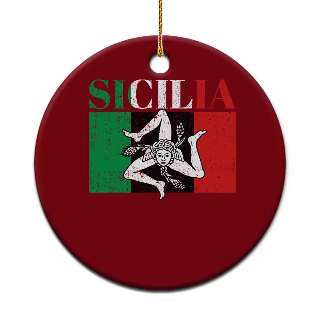 Italian Flag Ceramic Ornament Pisa Tower Colosseum Classic Scooter Retro - Wonder Print Shop