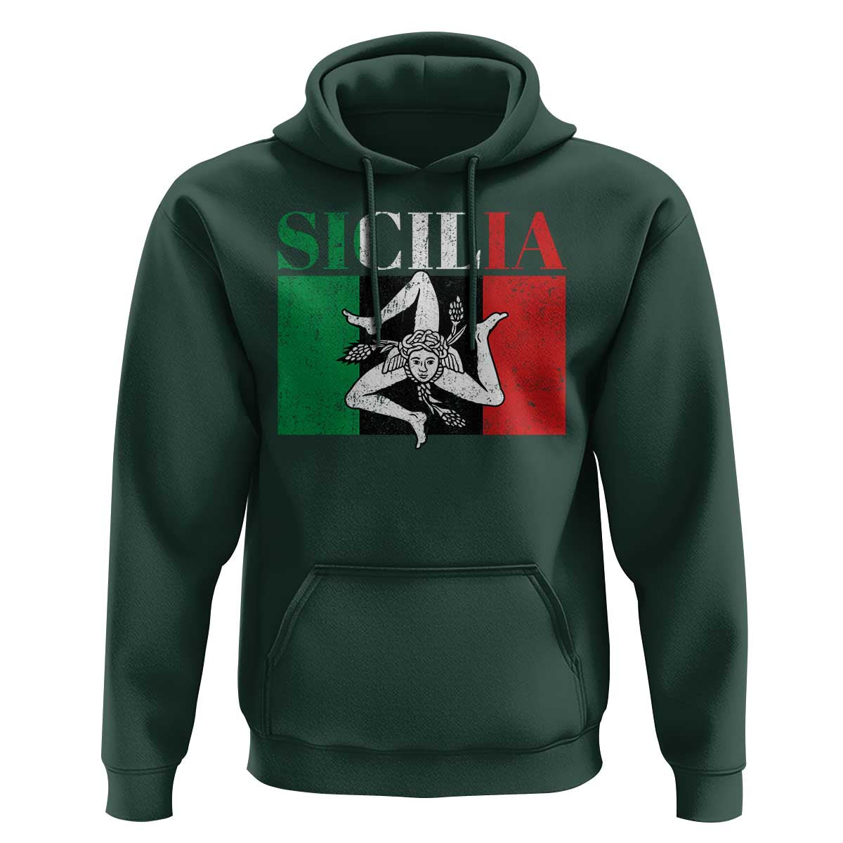 Italian Flag Hoodie Pisa Tower Colosseum Classic Scooter Retro - Wonder Print Shop