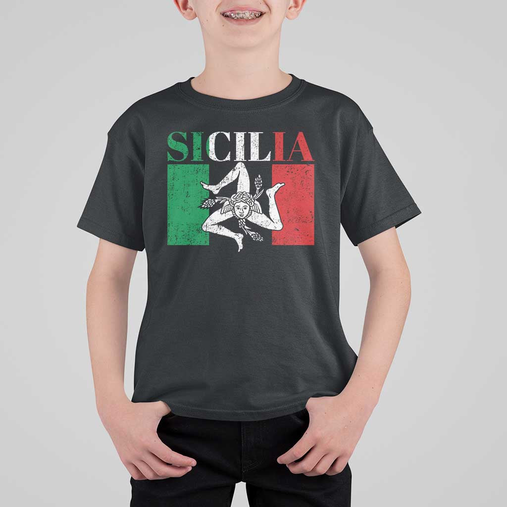 Italian Flag T Shirt For Kid Pisa Tower Colosseum Classic Scooter Retro - Wonder Print Shop