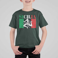 Italian Flag T Shirt For Kid Pisa Tower Colosseum Classic Scooter Retro - Wonder Print Shop