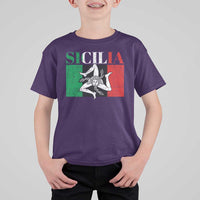 Italian Flag T Shirt For Kid Pisa Tower Colosseum Classic Scooter Retro - Wonder Print Shop
