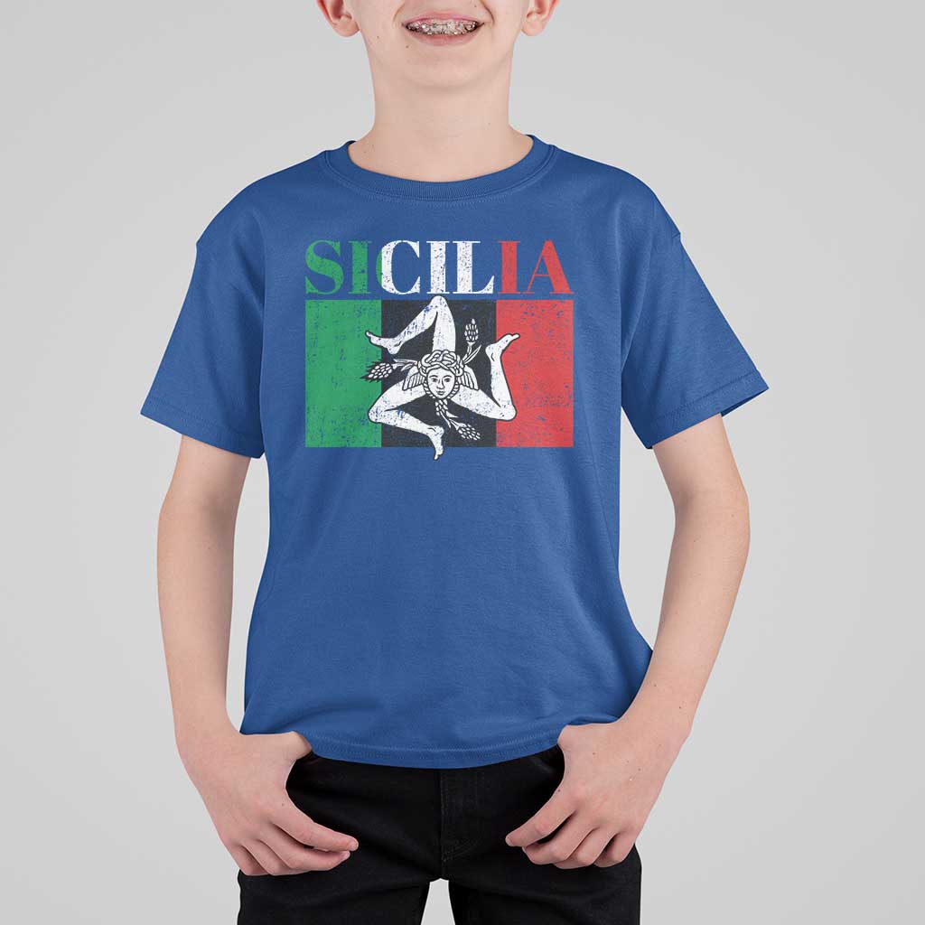 Italian Flag T Shirt For Kid Pisa Tower Colosseum Classic Scooter Retro - Wonder Print Shop
