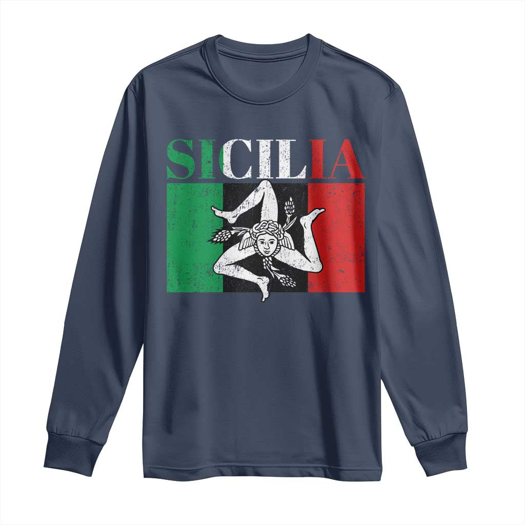 Italian Flag Long Sleeve Shirt Pisa Tower Colosseum Classic Scooter Retro - Wonder Print Shop