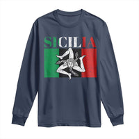Italian Flag Long Sleeve Shirt Pisa Tower Colosseum Classic Scooter Retro - Wonder Print Shop