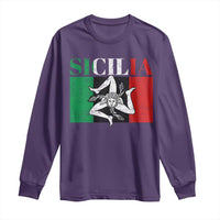 Italian Flag Long Sleeve Shirt Pisa Tower Colosseum Classic Scooter Retro - Wonder Print Shop