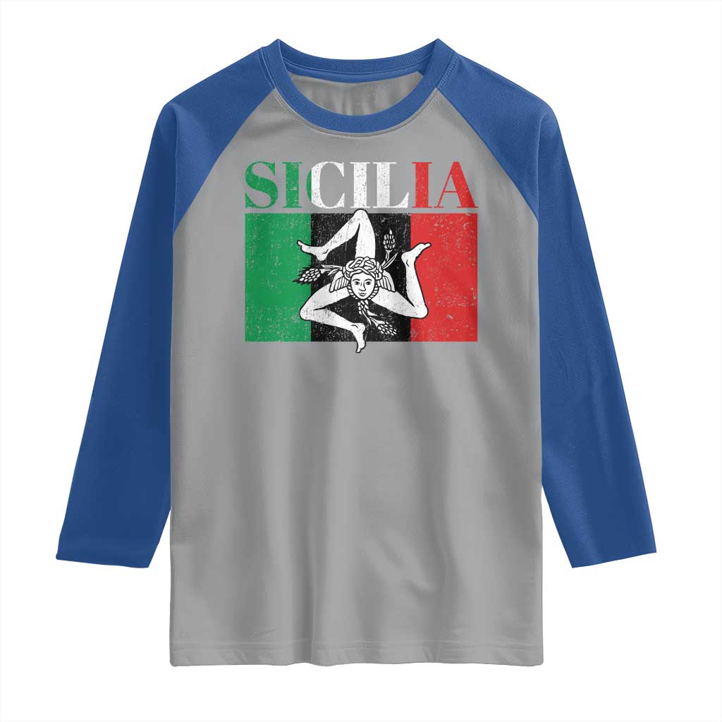 Italian Flag Raglan Shirt Pisa Tower Colosseum Classic Scooter Retro - Wonder Print Shop