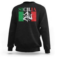 Italian Flag Sweatshirt Pisa Tower Colosseum Classic Scooter Retro - Wonder Print Shop