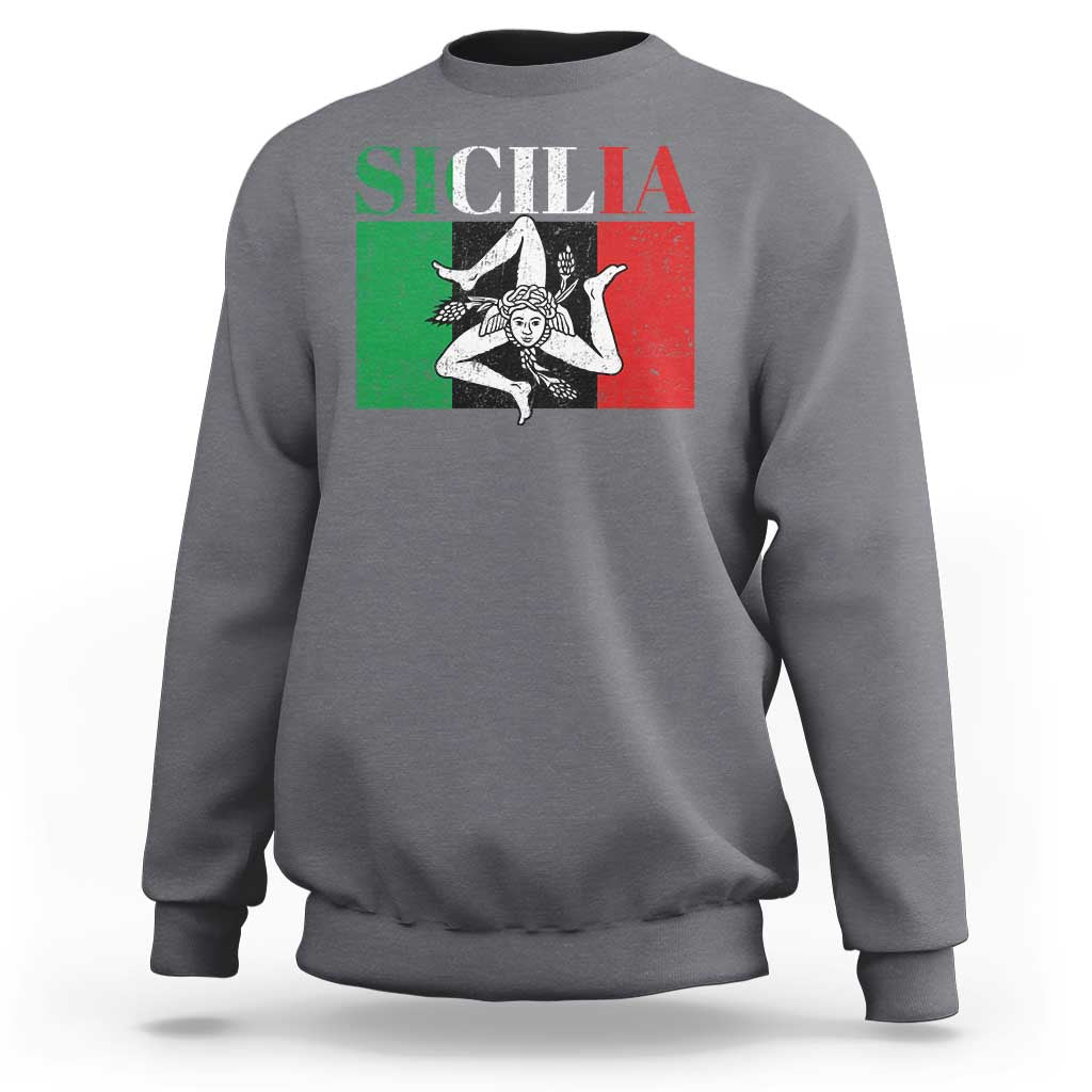 Italian Flag Sweatshirt Pisa Tower Colosseum Classic Scooter Retro - Wonder Print Shop