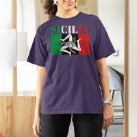 Italian Flag T Shirt For Women Pisa Tower Colosseum Classic Scooter Retro - Wonder Print Shop