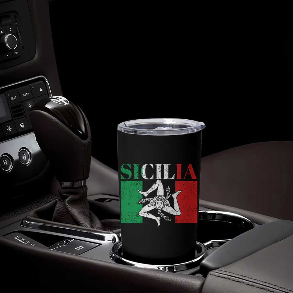 Italian Flag Tumbler Cup Pisa Tower Colosseum Classic Scooter Retro - Wonder Print Shop