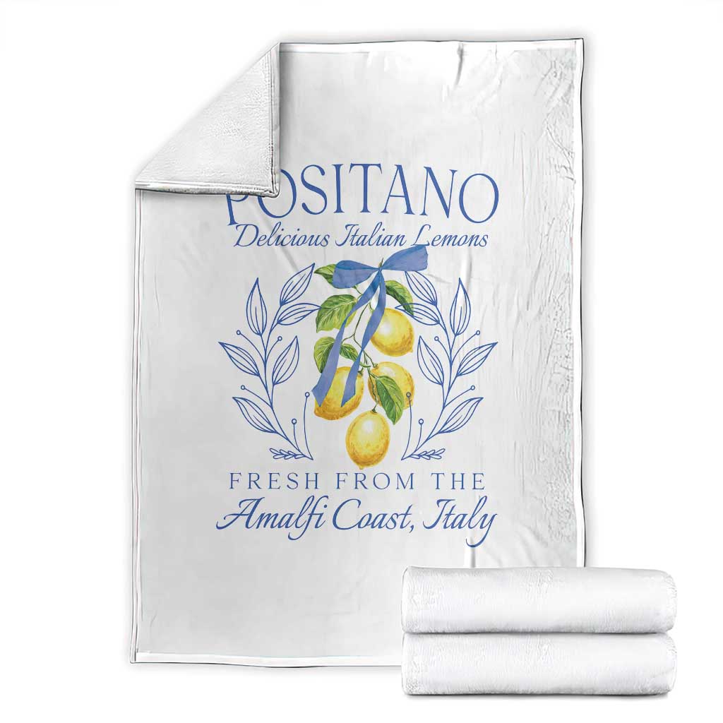 Positano Italy Throw Blanket Amalfi Coast Italian Lemons Town Italy Vacation - Wonder Print Shop