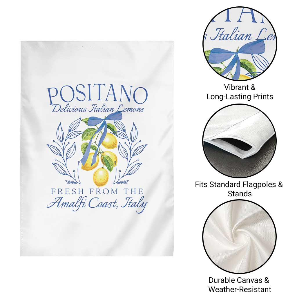 Positano Italy Garden Flag Amalfi Coast Italian Lemons Town Italy Vacation - Wonder Print Shop