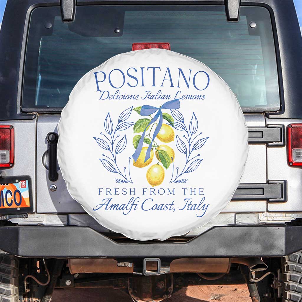 Positano Italy Spare Tire Cover Amalfi Coast Italian Lemons Town Italy Vacation - Wonder Print Shop