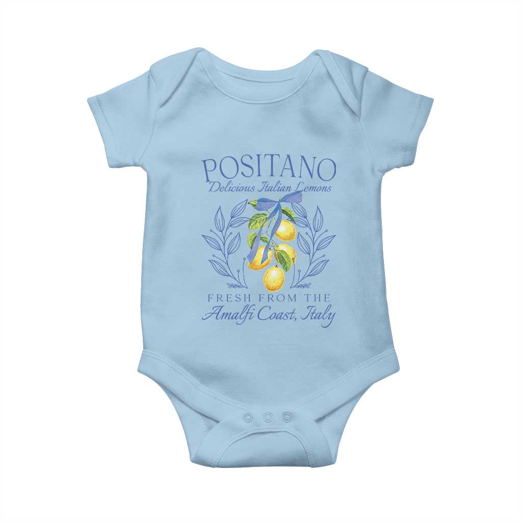 Positano Italy Baby Onesie Amalfi Coast Italian Lemons Town Italy Vacation - Wonder Print Shop