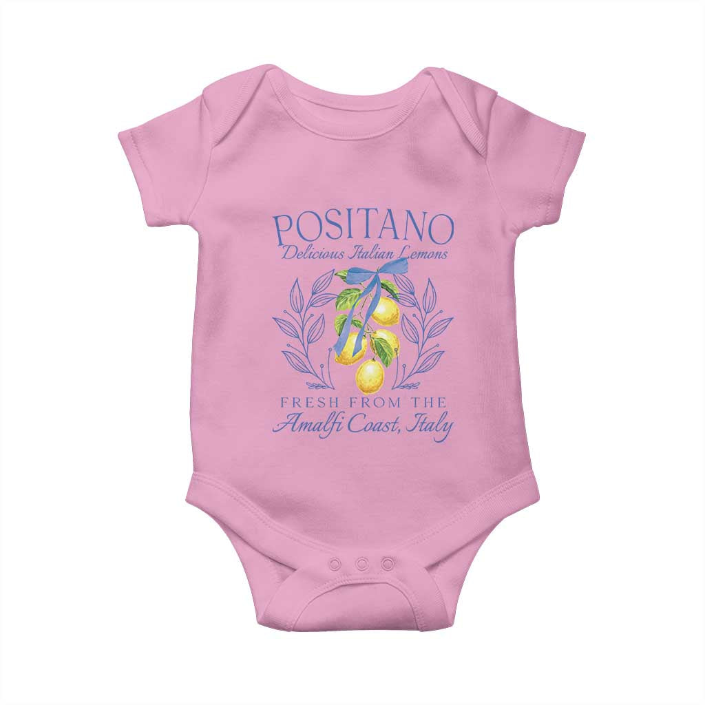Positano Italy Baby Onesie Amalfi Coast Italian Lemons Town Italy Vacation - Wonder Print Shop