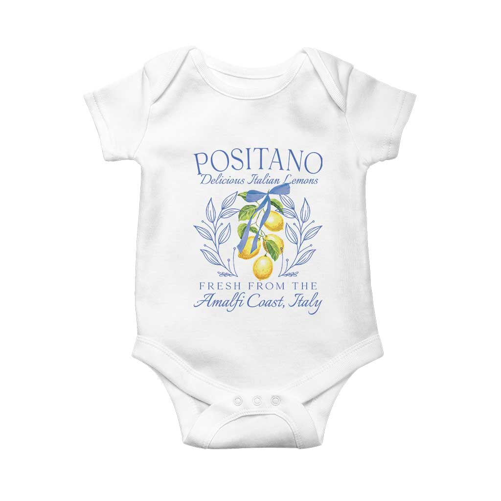 Positano Italy Baby Onesie Amalfi Coast Italian Lemons Town Italy Vacation - Wonder Print Shop