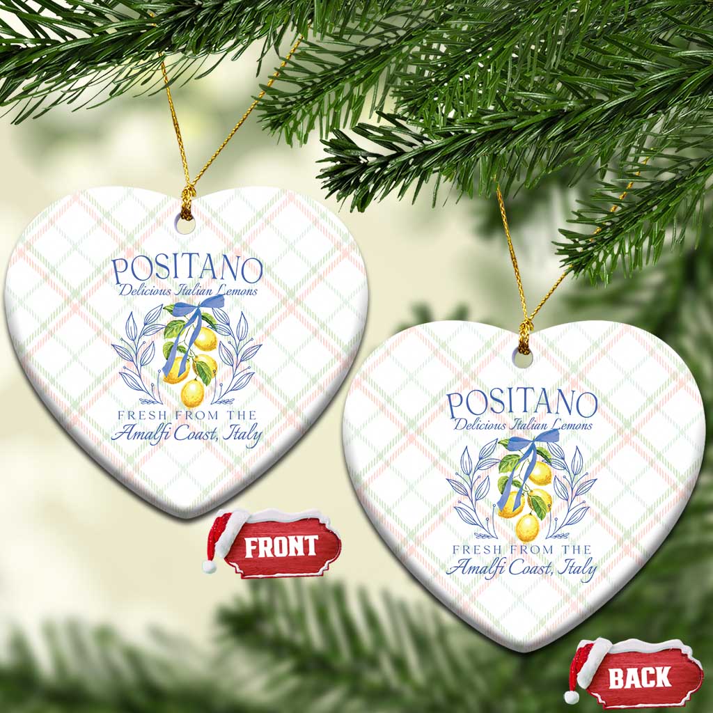 Positano Italy Ceramic Ornament Amalfi Coast Italian Lemons Town Italy Vacation - Wonder Print Shop