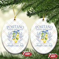 Positano Italy Ceramic Ornament Amalfi Coast Italian Lemons Town Italy Vacation - Wonder Print Shop