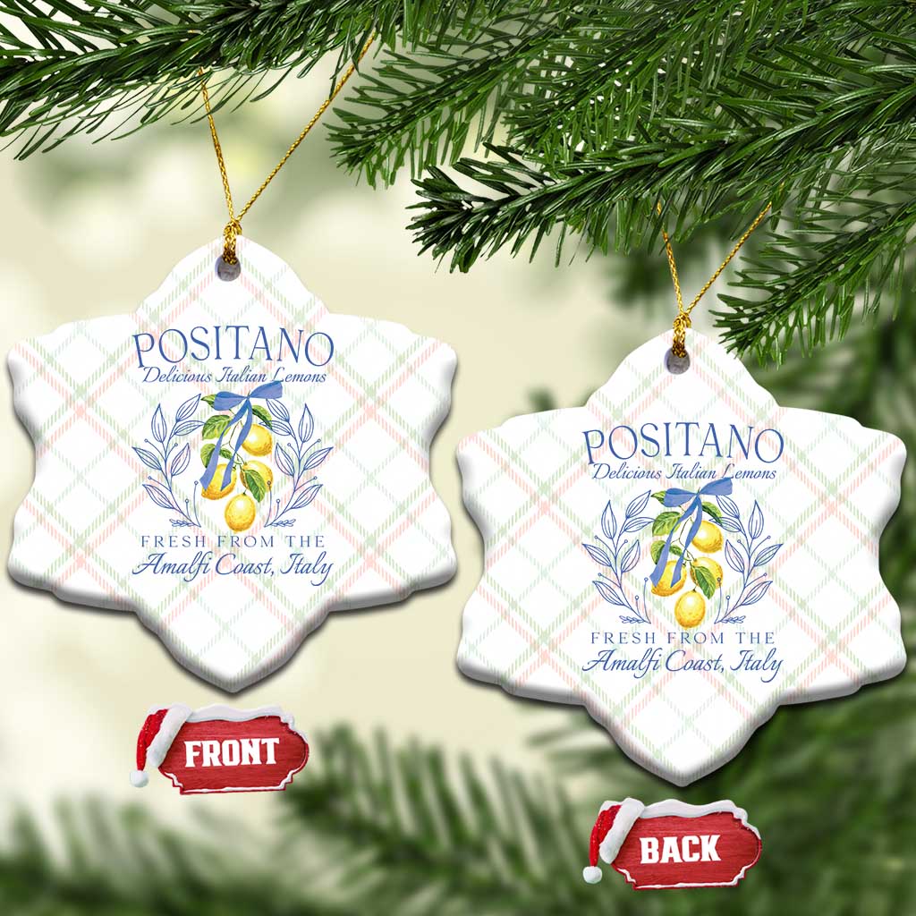 Positano Italy Ceramic Ornament Amalfi Coast Italian Lemons Town Italy Vacation - Wonder Print Shop