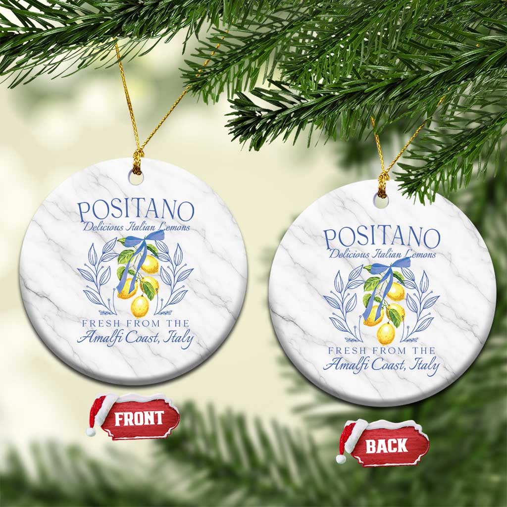Positano Italy Ceramic Ornament Amalfi Coast Italian Lemons Town Italy Vacation - Wonder Print Shop