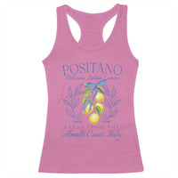 Positano Italy Racerback Tank Top Amalfi Coast Italian Lemons Town Italy Vacation - Wonder Print Shop