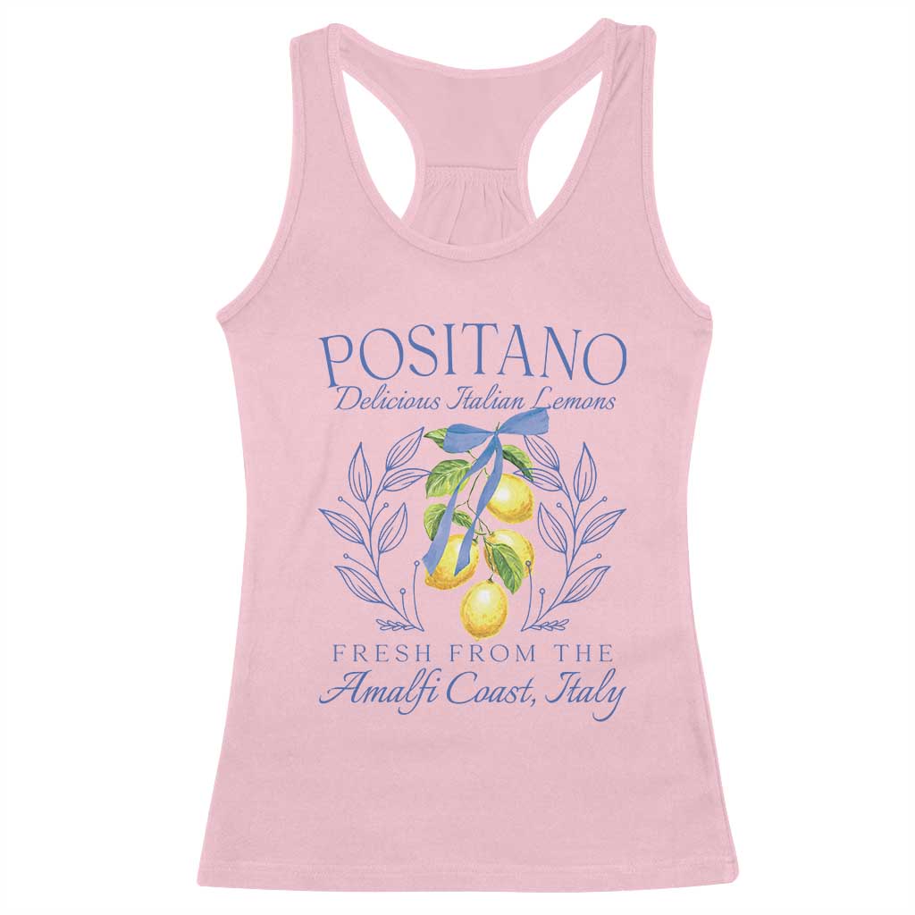 Positano Italy Racerback Tank Top Amalfi Coast Italian Lemons Town Italy Vacation - Wonder Print Shop